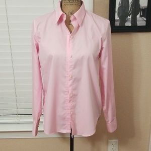 🔥6/$25 Button up pink Ralph Lauren blouse medium